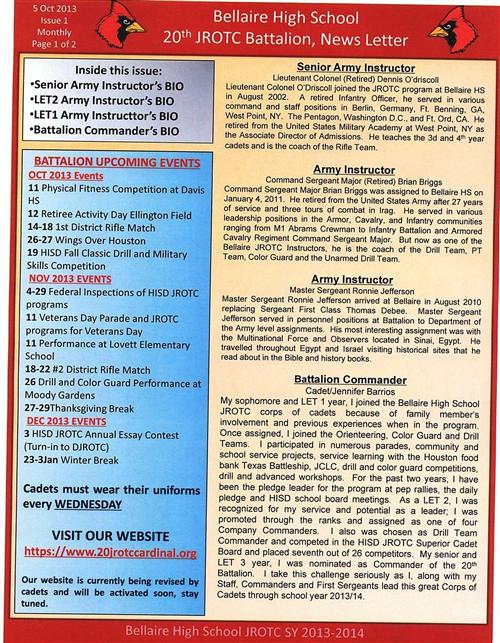 Sep-Oct News Letter 